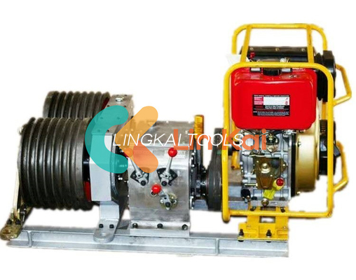 9KW 6 Gear Box Double Capstan Winch 5 τόνων Πύργος Στήριξης Πύργων