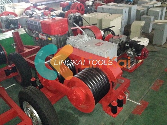 5T Δύναμη 9HP Υδραυλική διπλή καλώδιο Capstan τοποθέτηση ανεμοθώρακα ρυμουλκούμενο για δύσκολες εργασίες