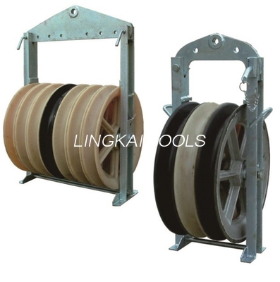 Καλώδιο που δένει με σπάγγο 508mm 3 Sheave 40KN φραγμός τροχαλιών σχοινιών καλωδίων