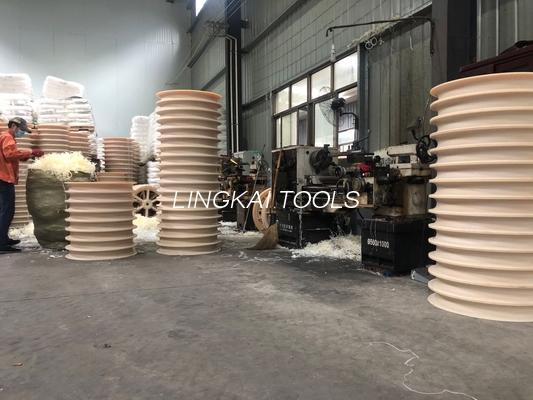 ρόδες τροχαλιών MC 508x100mm με τα ρουλεμάν για τη σύνδεση του φραγμού